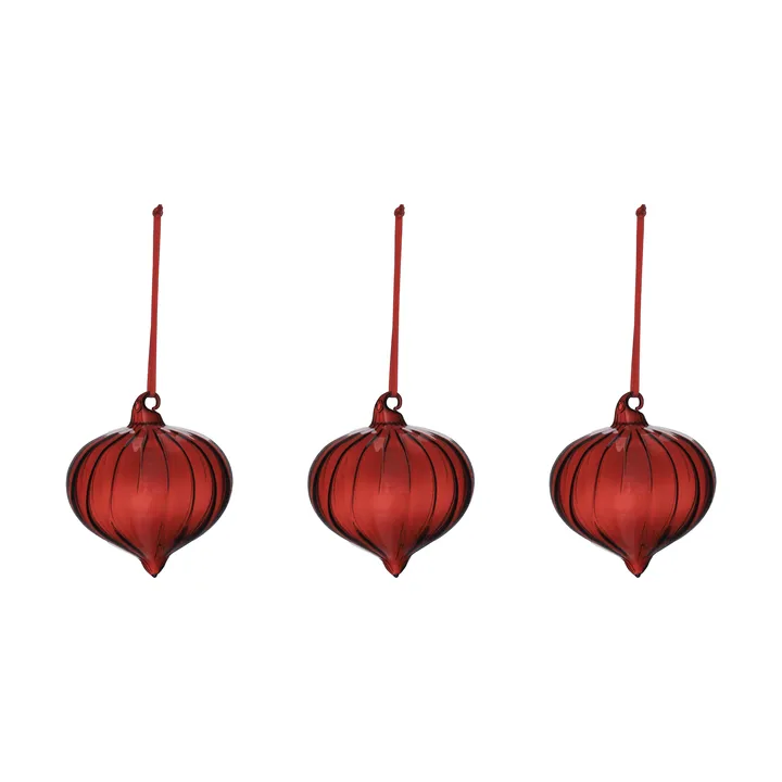 Whisper julgranskula 3-pack - Röd - Scandi Living