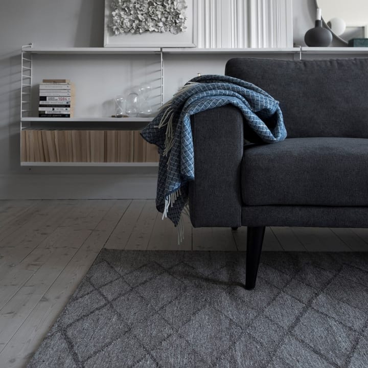 Wicker ullpläd, Dark blue Scandi Living