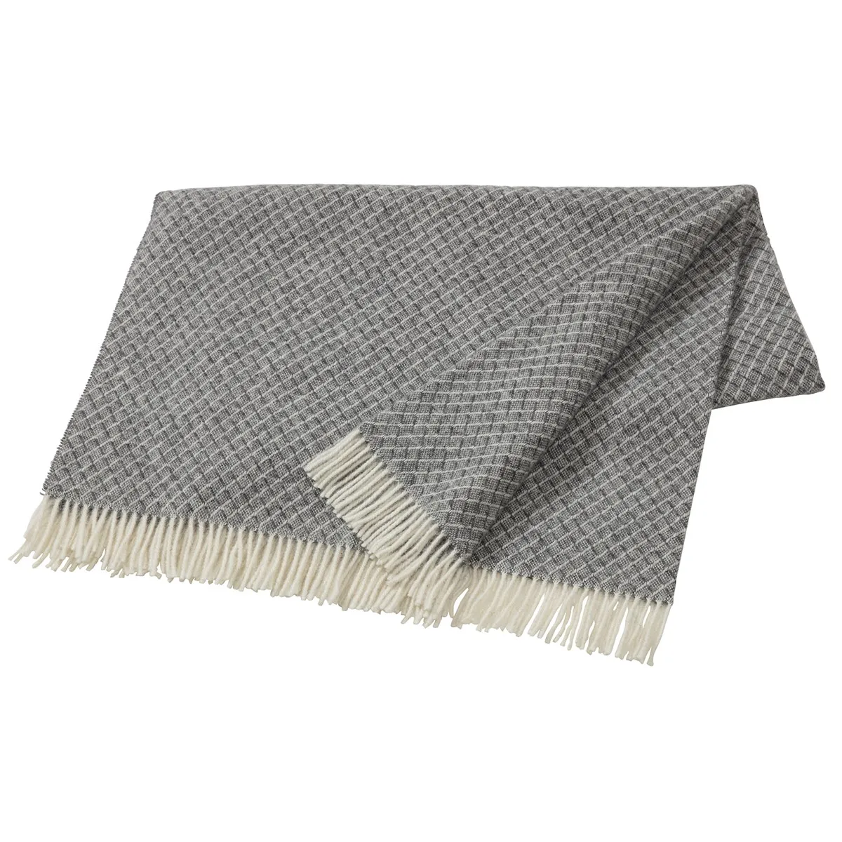 Wicker ullpläd, Grey Scandi Living