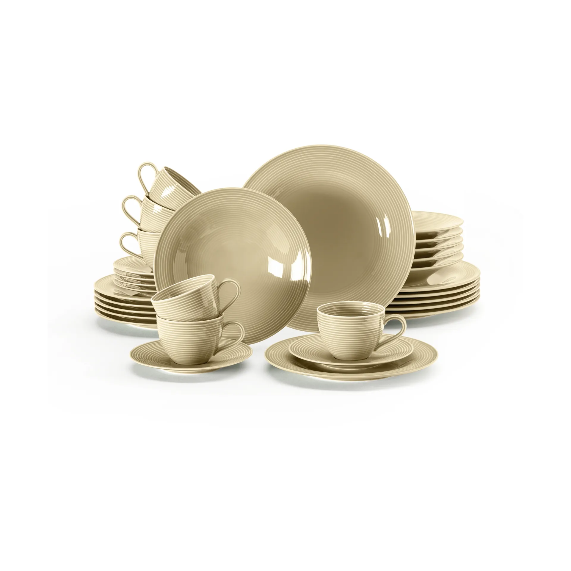 Beat servisset 30 delar, Sandbeige Seltmann Weiden