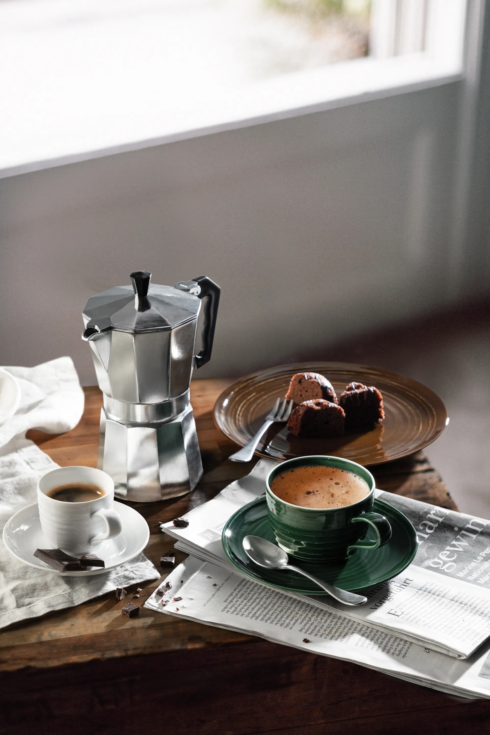 Terra kaffefat Ø12 cm 6-pack, Moss Green Seltmann Weiden