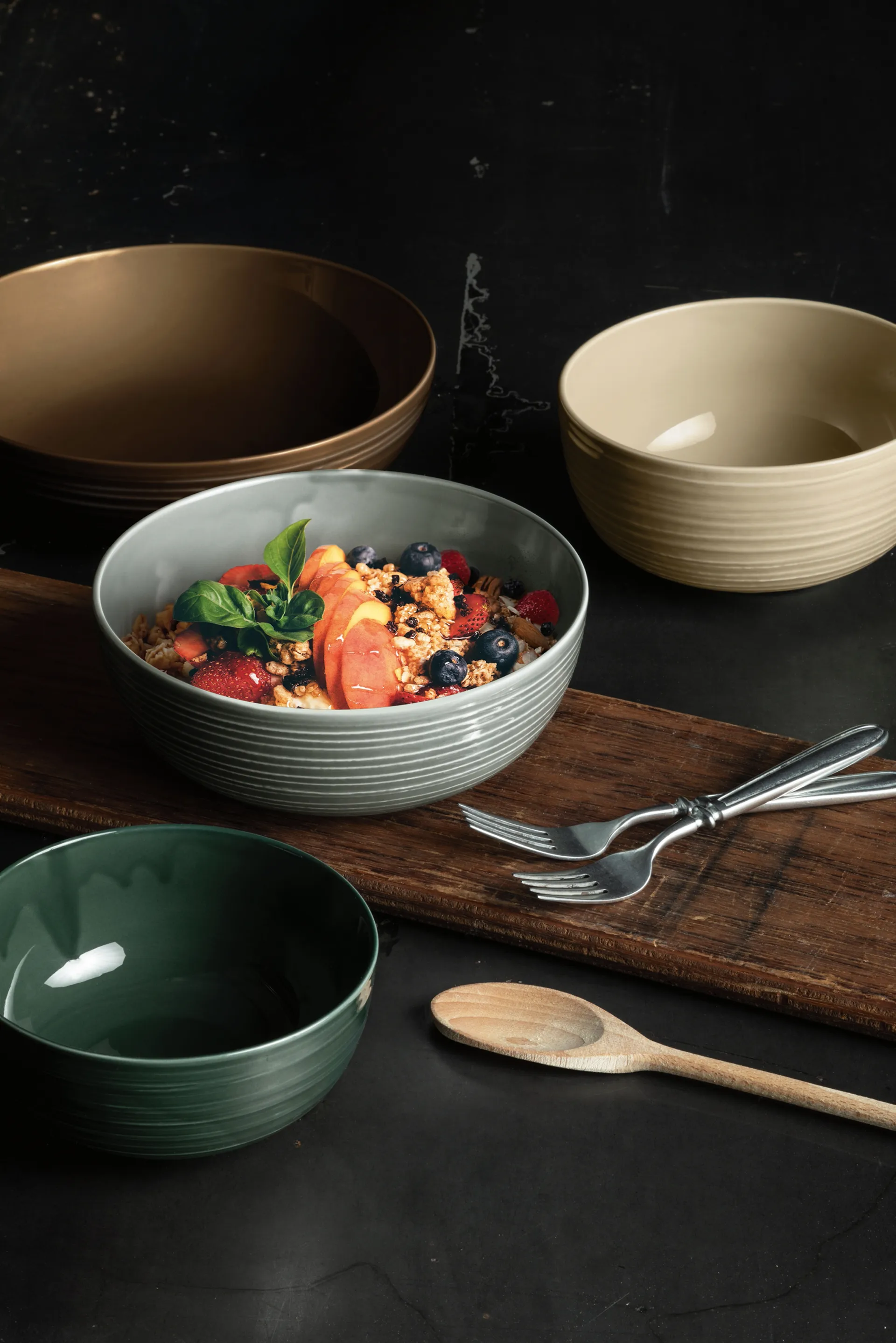 Terra skål Ø15 cm 4-pack, Pearl Grey Seltmann Weiden