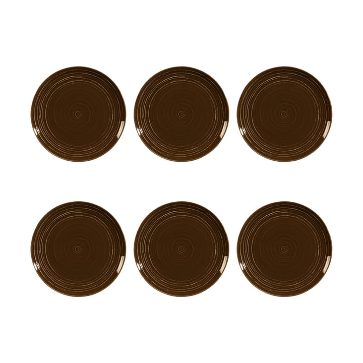 Terra tallrik Ø22,7 cm 6-pack - Earth Brown - Seltmann Weiden