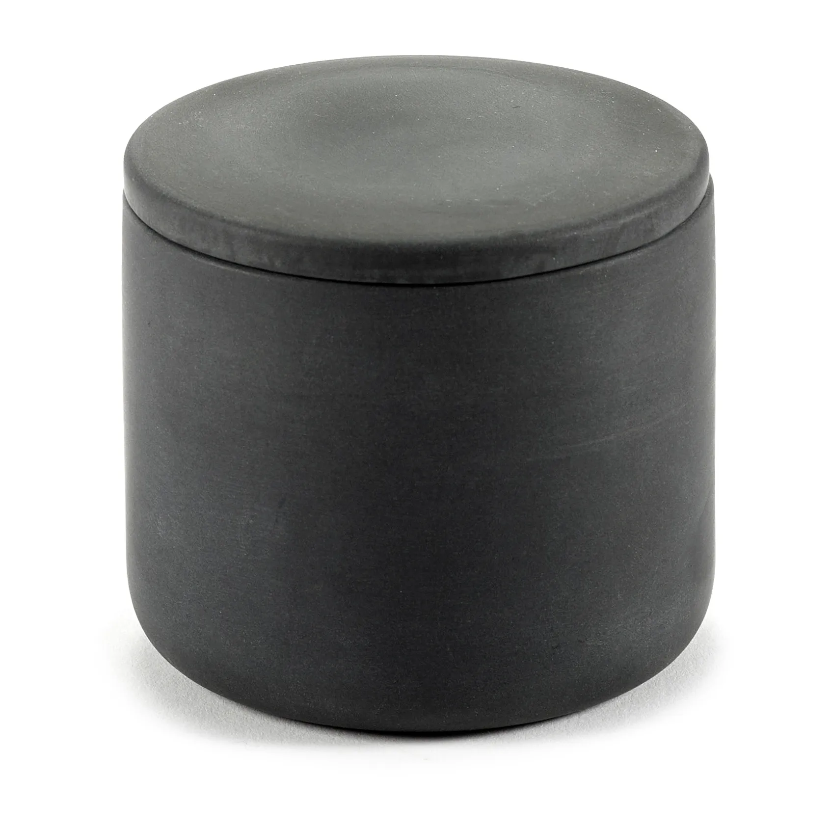 Cose förvaringsburk rund med lock S låg Ø7 cm, Dark Grey Serax