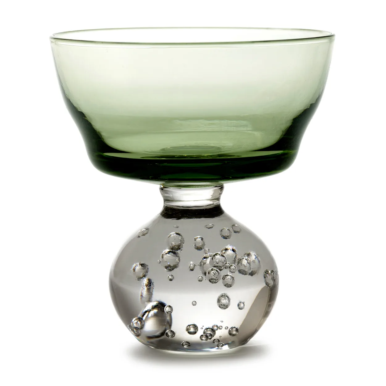 serax eternal snow stem glas m ø9,2 cm green