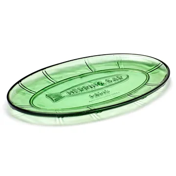 Serax Fish & Fish ovalt fat 17×31 cm Green