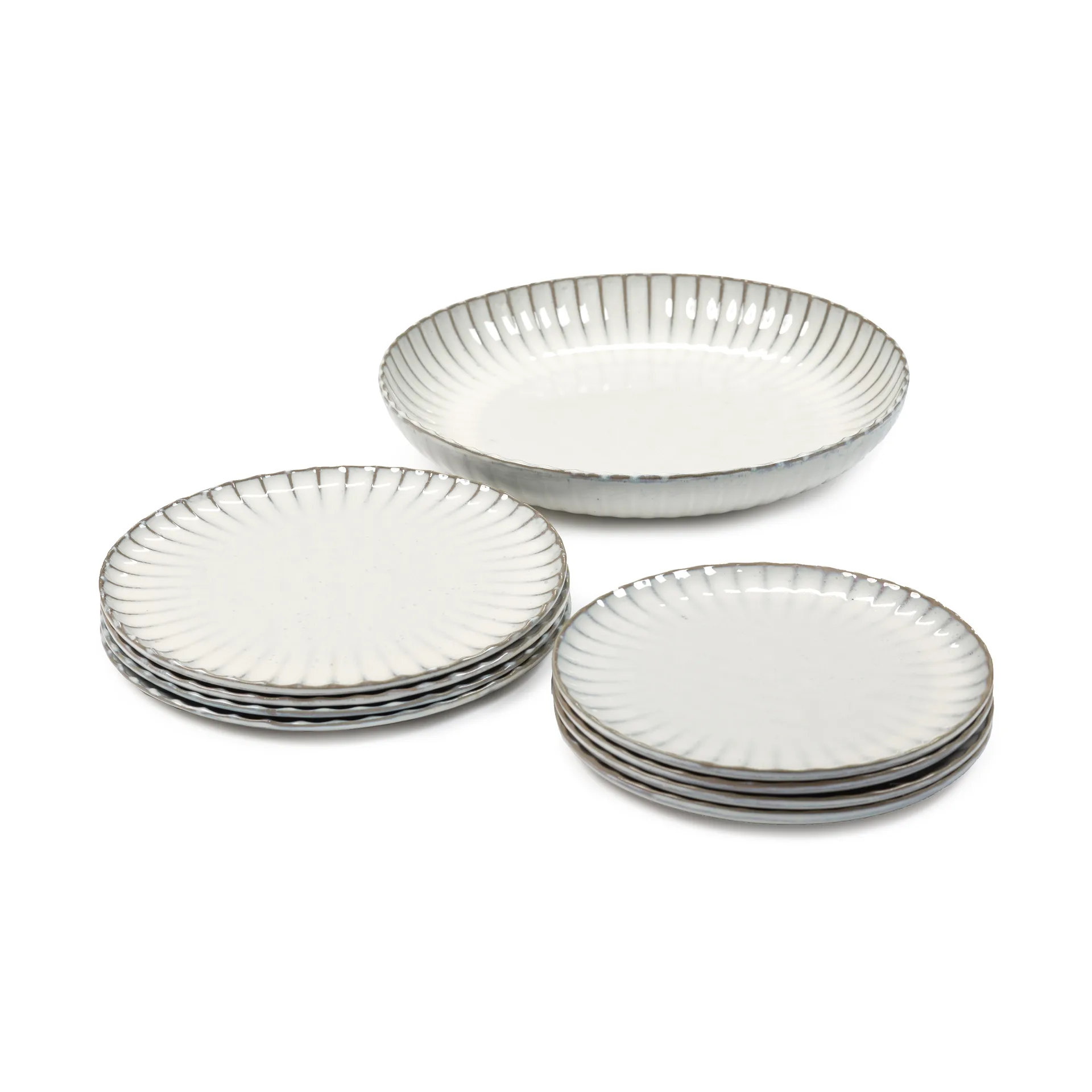 Inku dinner set 9 delar, White Serax