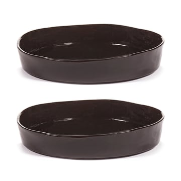 Serax La Mère djup tallrik M Ø23 cm 2-pack Dark brown