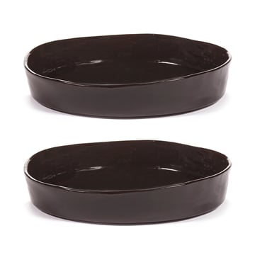 Serax La Mère djup tallrik M Ø23 cm 2-pack Dark brown