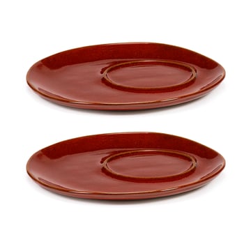 Serax La Mère fat till kaffekopp Ø14,5 cm 2-pack Venetian red