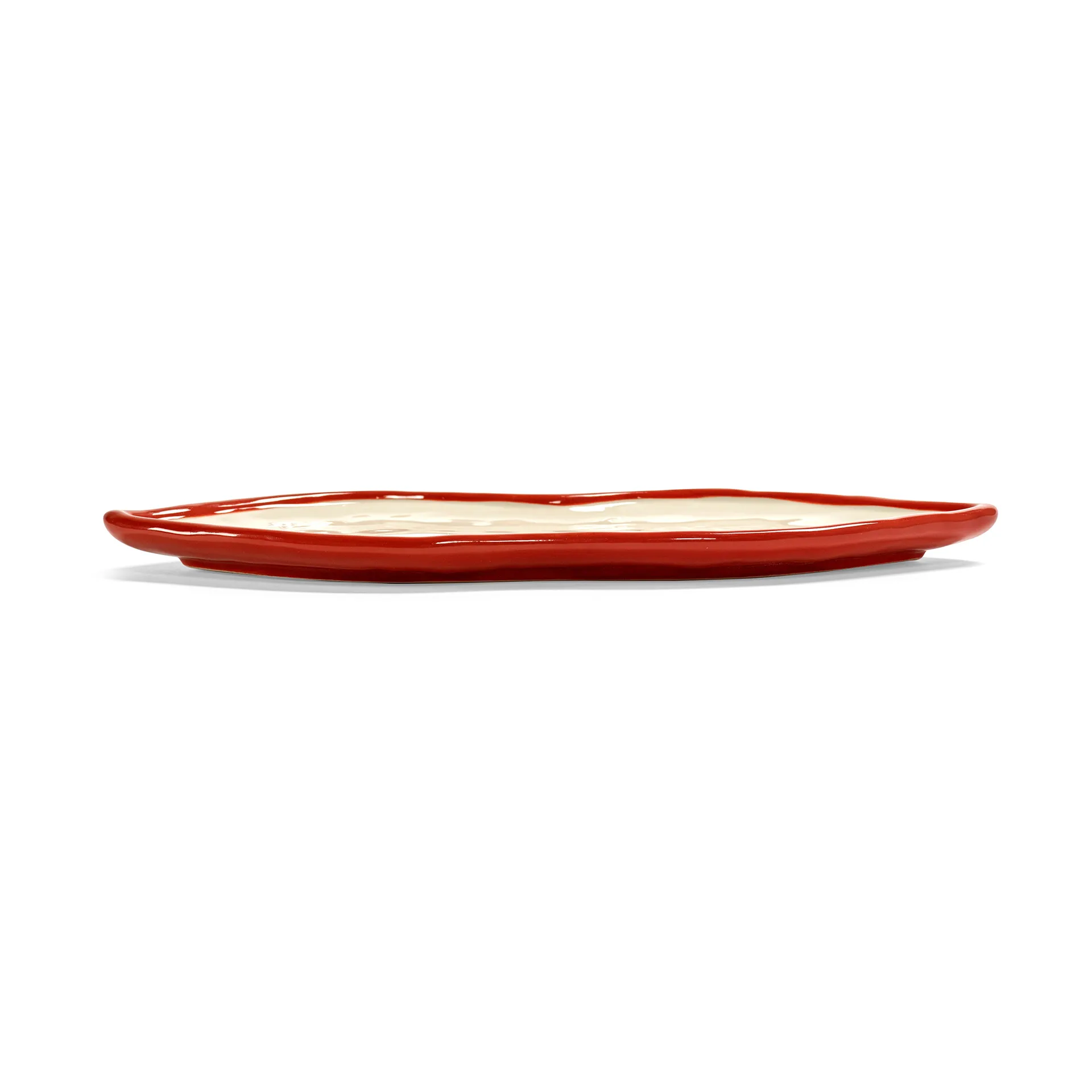 Les Objets Mouleversants bricka L, Red-white Serax