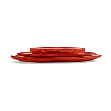 Les Objets Mouleversants bricka M - Red-white - Serax