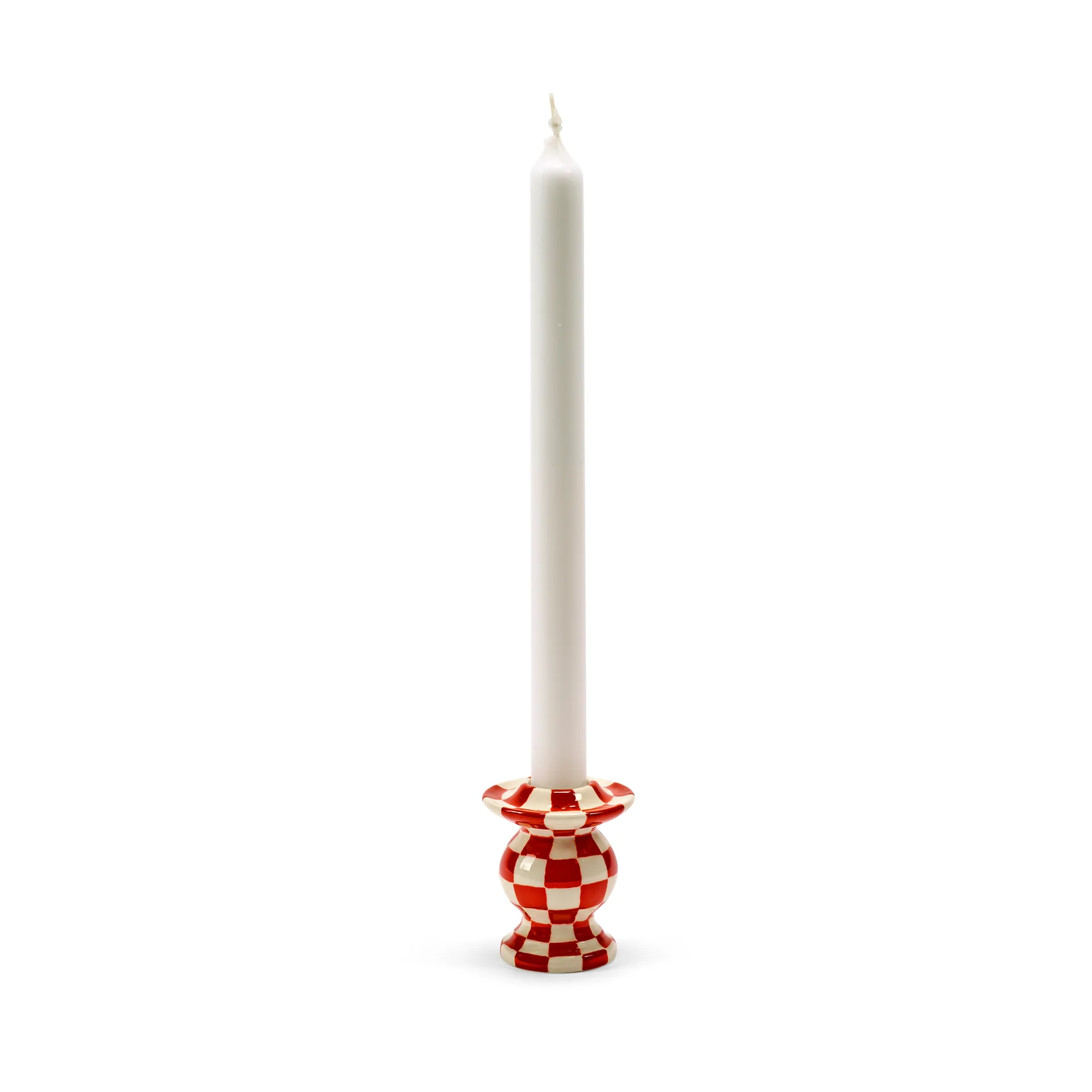 Les Objets Mouleversants N°2 ljusstake, Red-white Serax