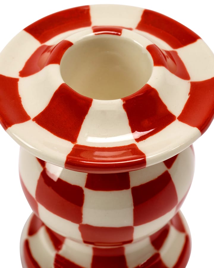 Les Objets Mouleversants N°2 ljusstake, Red-white Serax