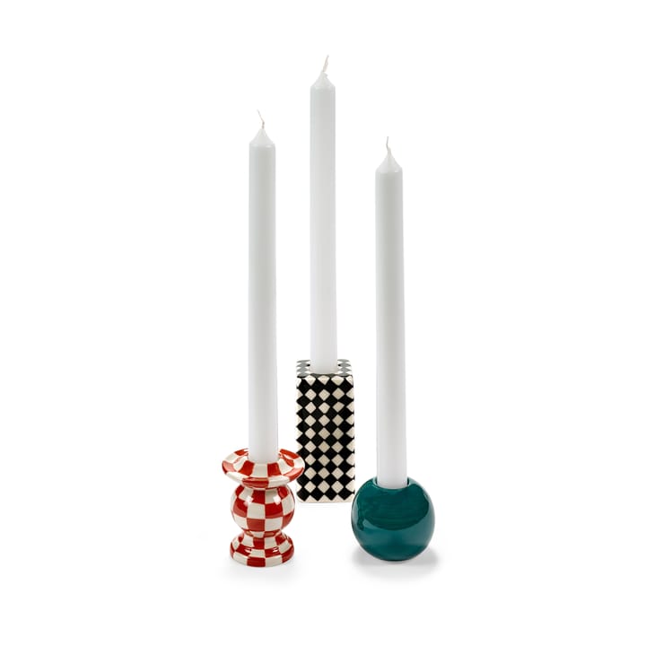 Les Objets Mouleversants N°2 ljusstake, Red-white Serax