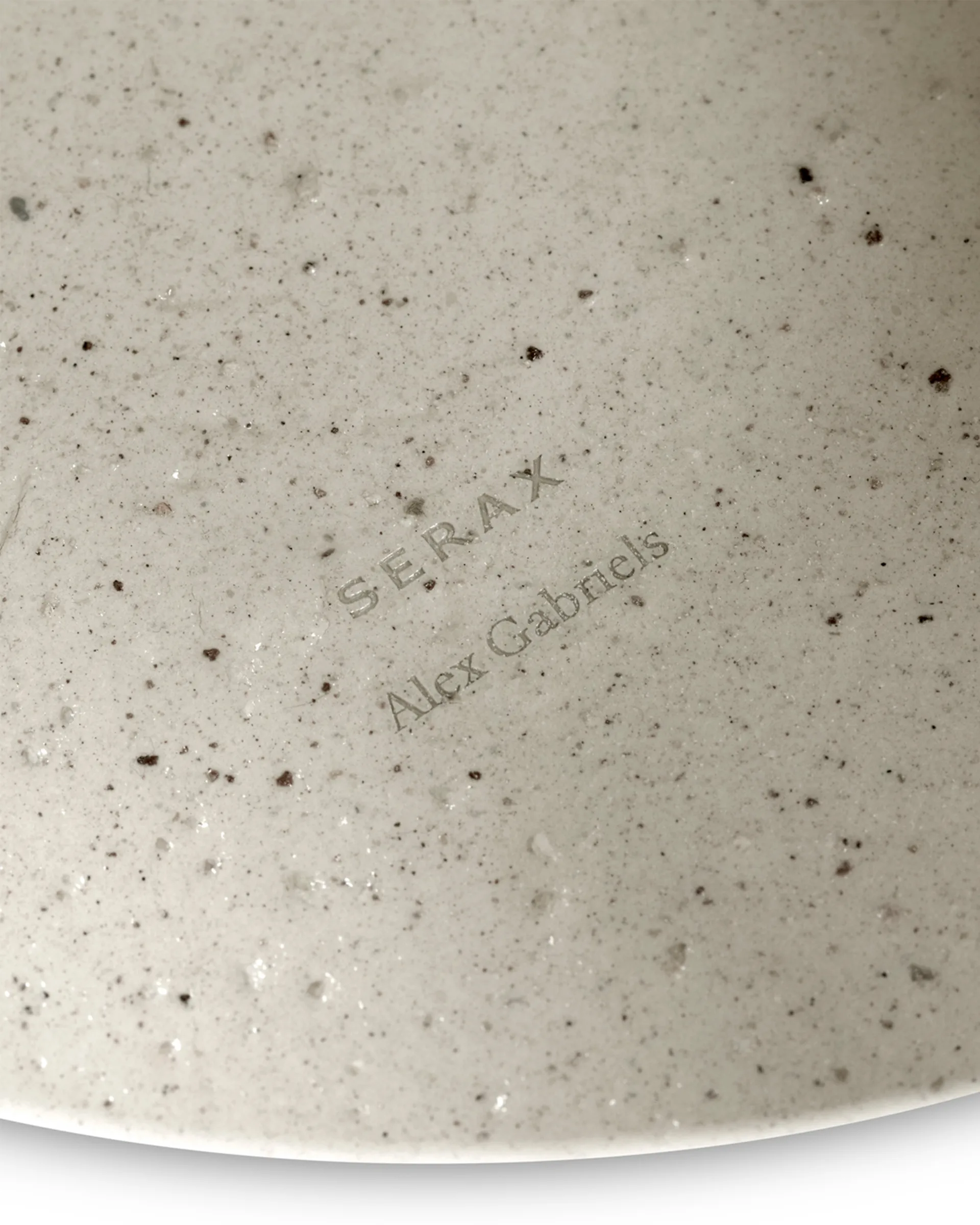 Mira vas/tårtfat L, Beige Serax