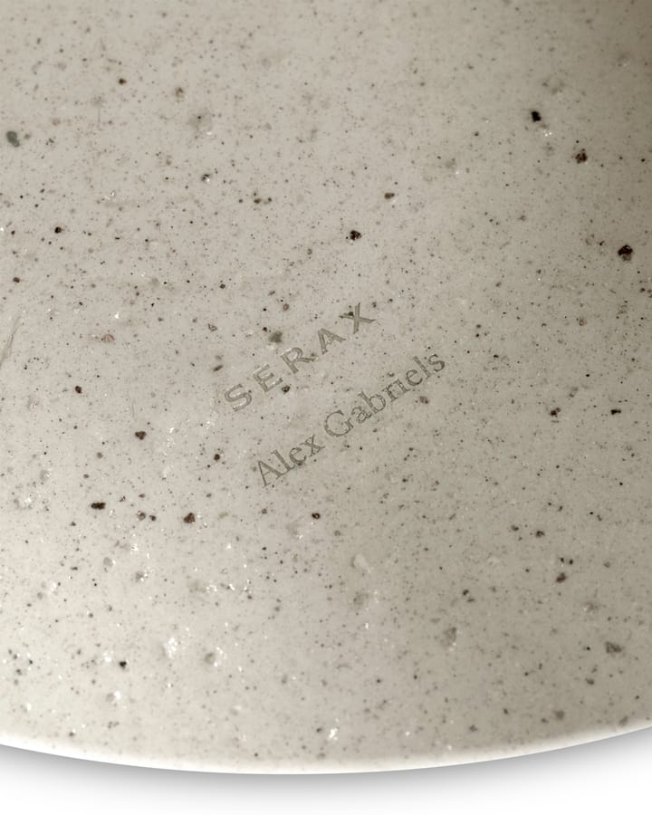Mira vas/tårtfat L, Beige Serax