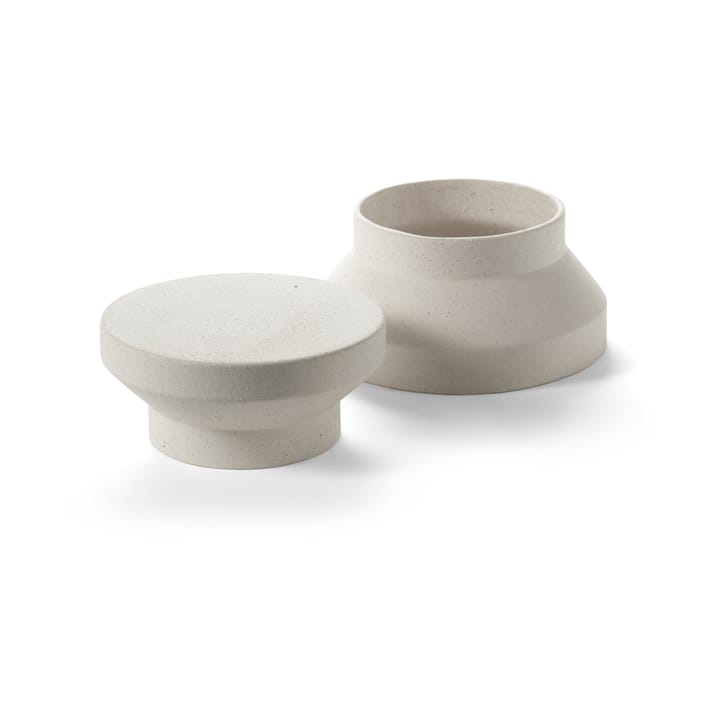 Mira vas/tårtfat S, Beige Serax