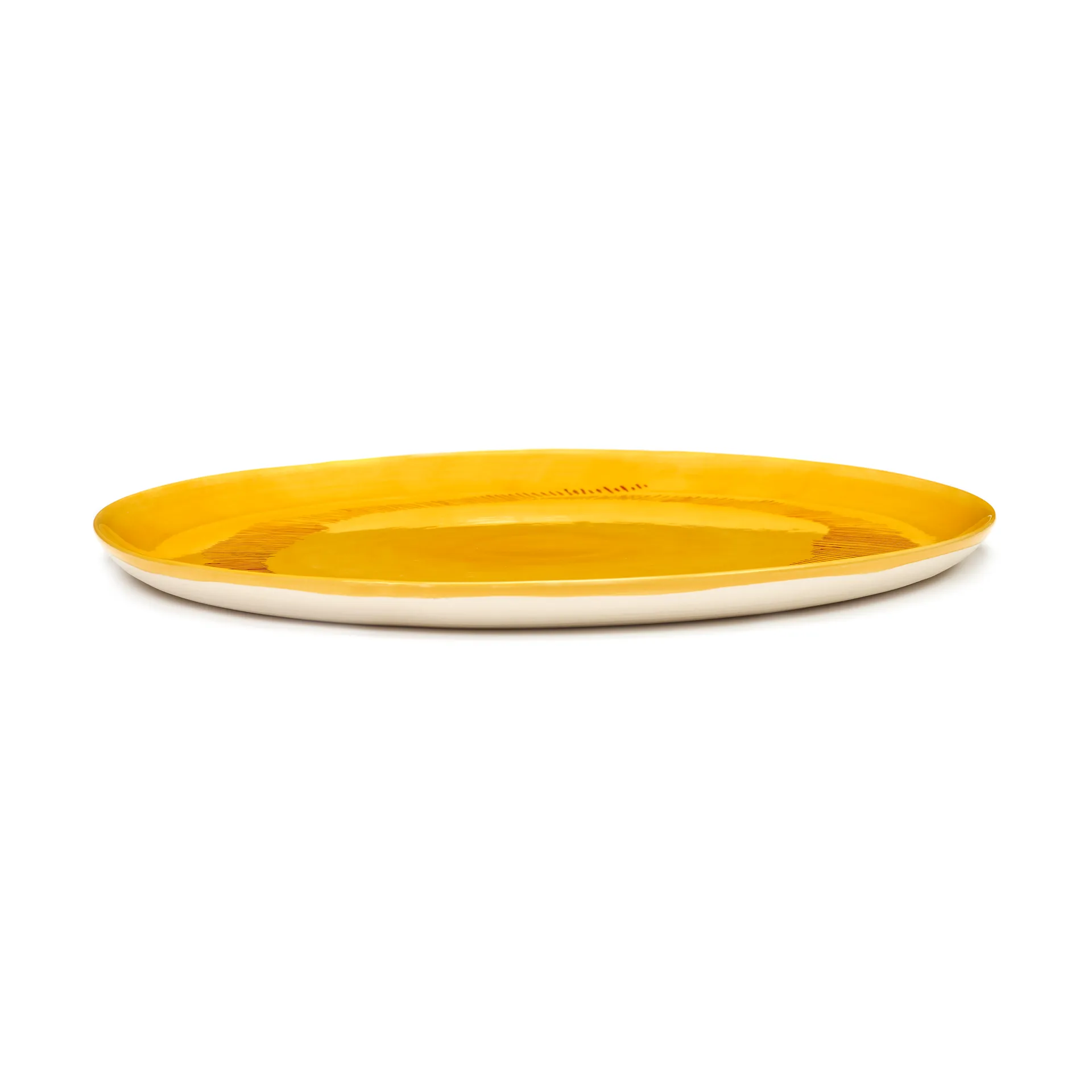 Ottolenghi Feast serveringsfat Ø35 cm, Yellow stripes-red Serax
