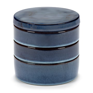 Serax Pure skål 3 delar staplingsbara Ø14 cm Dark Blue