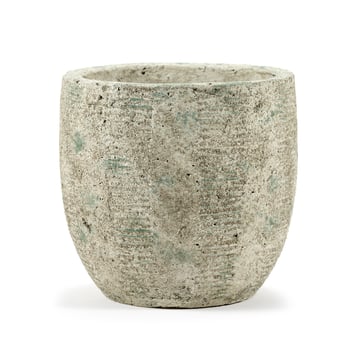 Läs mer om Serax Rustic kruka ränder M 20,5 cm Grey