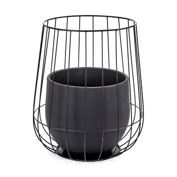 Läs mer om Serax Serax blomkruka i korg Ø37 cm h46 cm Black