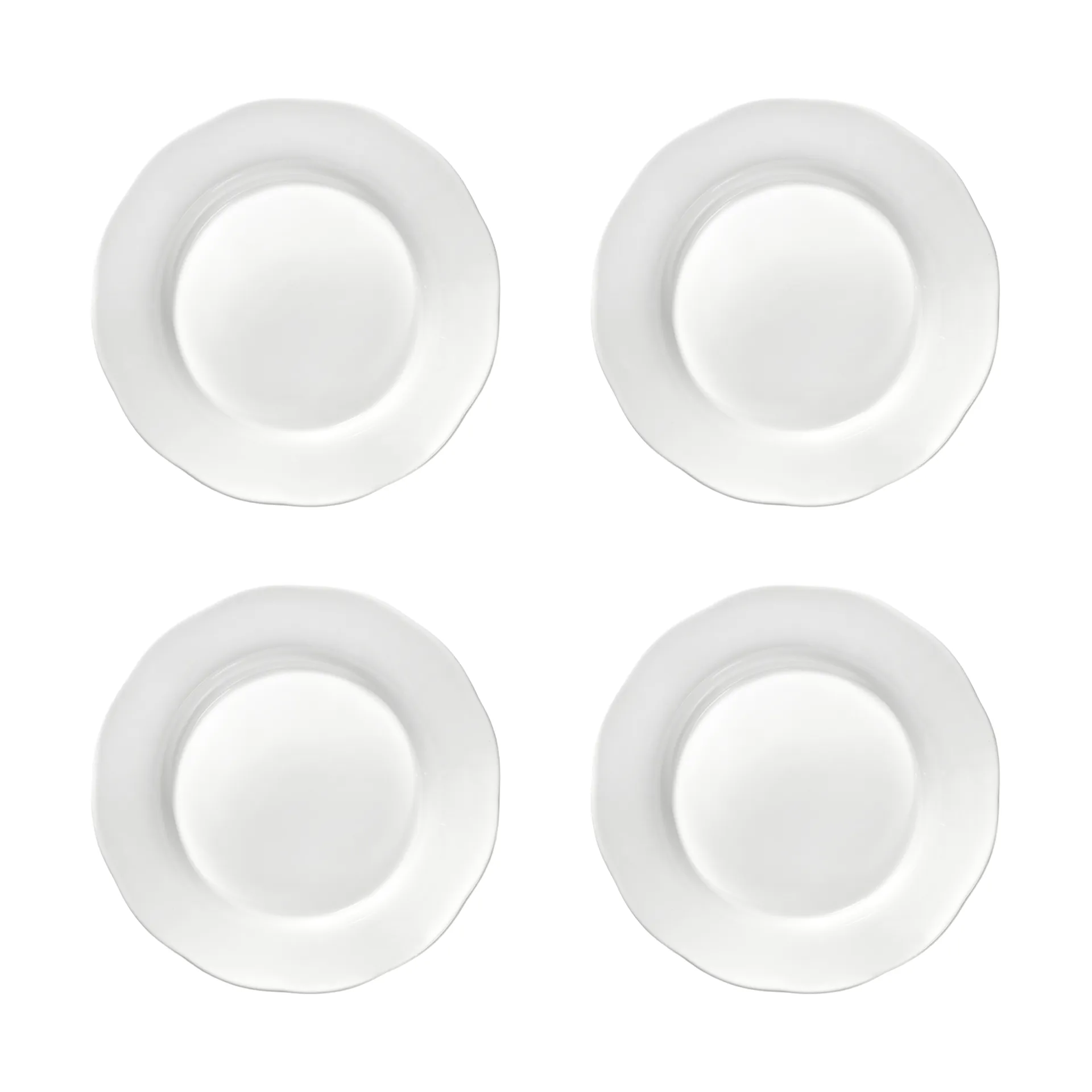 Silhouette djup sidotallrik L Ø18,5 cm 4-pack, White Serax