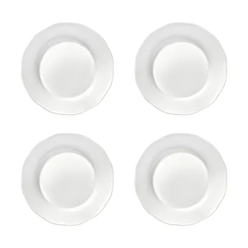 Silhouette djup sidotallrik L Ø18,5 cm 4-pack - White - Serax