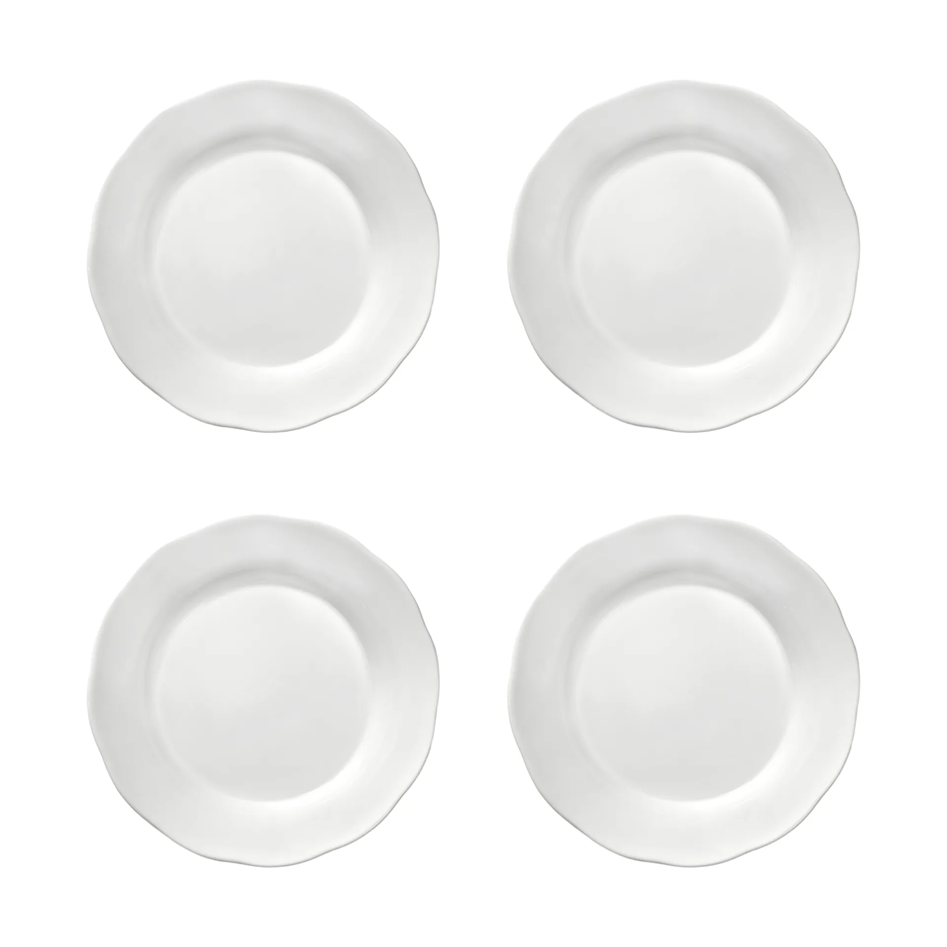 Silhouette djup sidotallrik M Ø15 cm 4-pack, White Serax