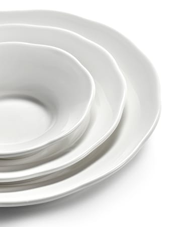 Silhouette djup sidotallrik S Ø10,5 cm 4-pack - White - Serax
