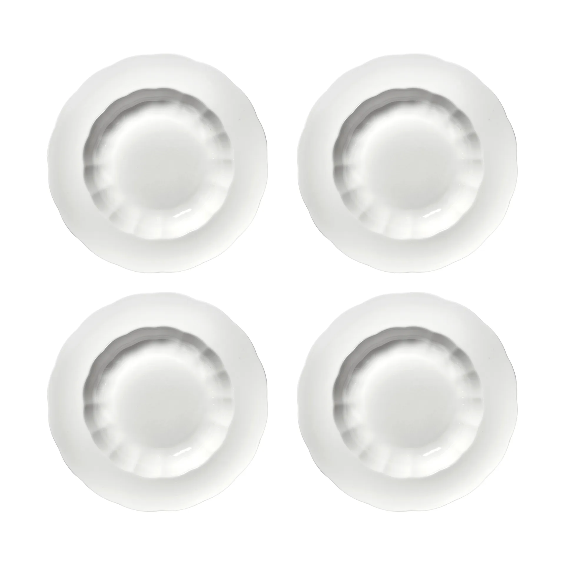 Silhouette djup tallrik L Ø27 cm 4-pack, White Serax