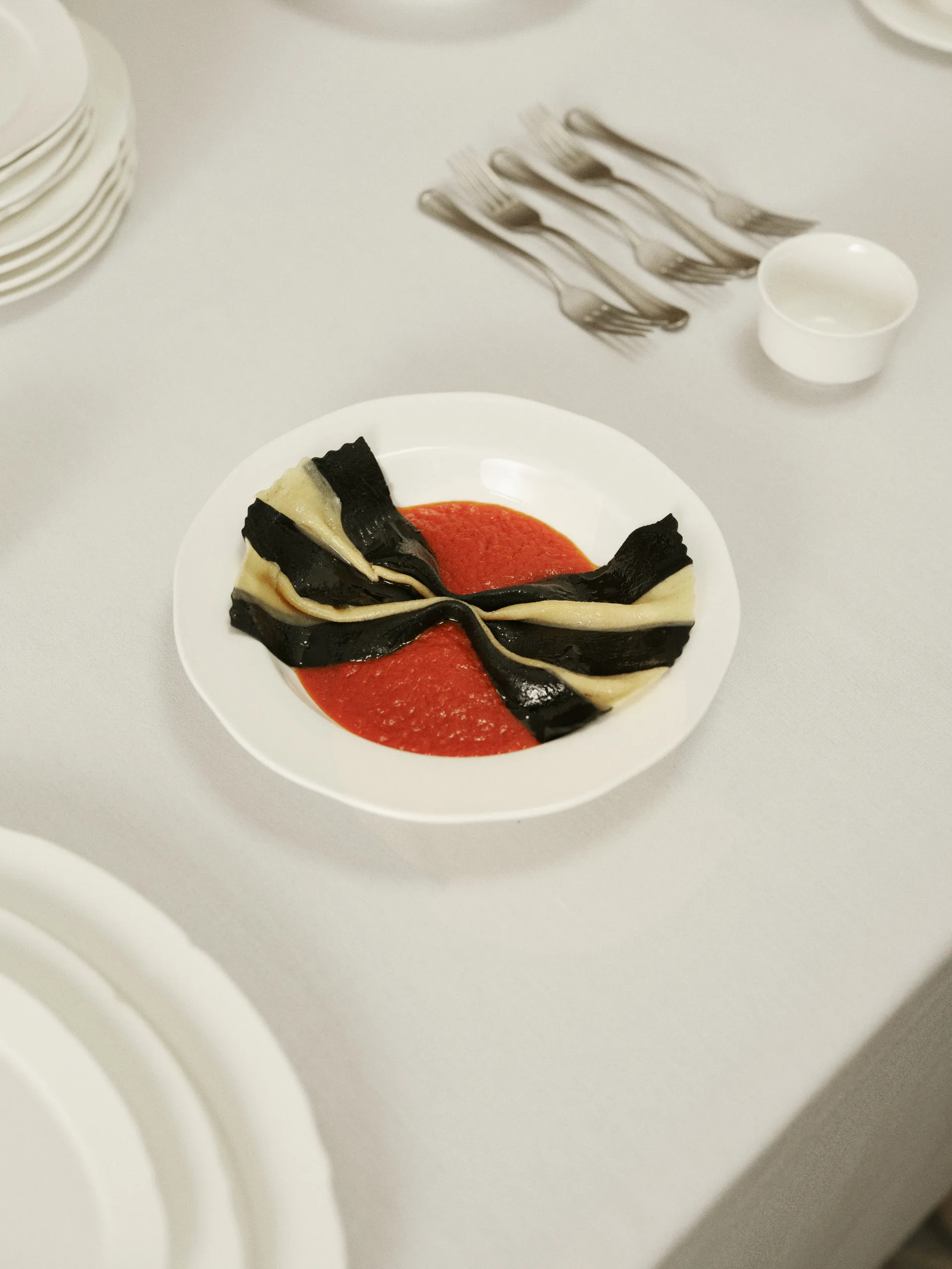 Silhouette djup tallrik L Ø27 cm 4-pack, White Serax