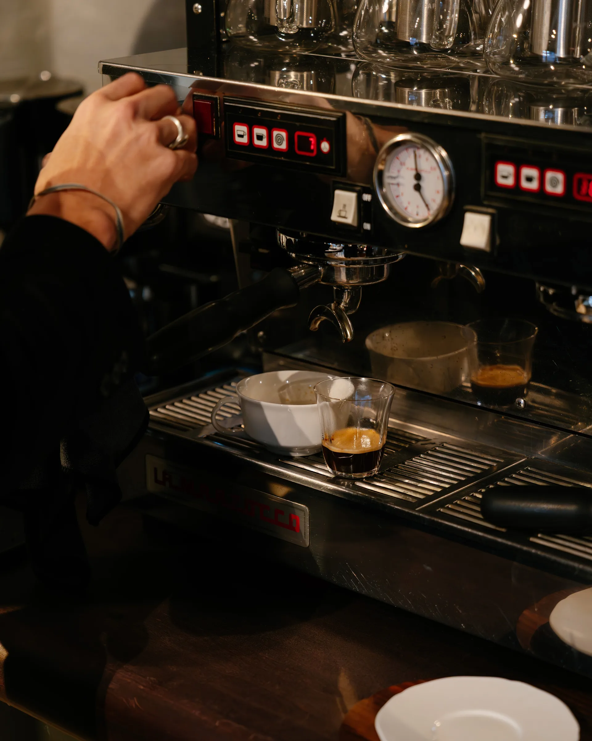 Silhouette dubbel espressoglas 11 cl 4-pack, Clear Serax