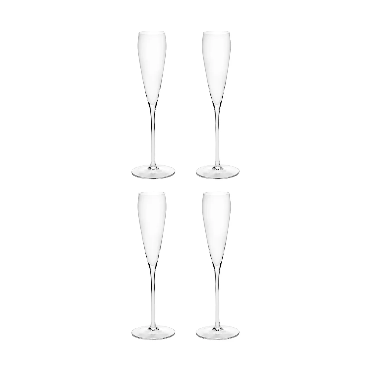 Serax Silhouette flute champagneglas 15 cl 4-pack Clear