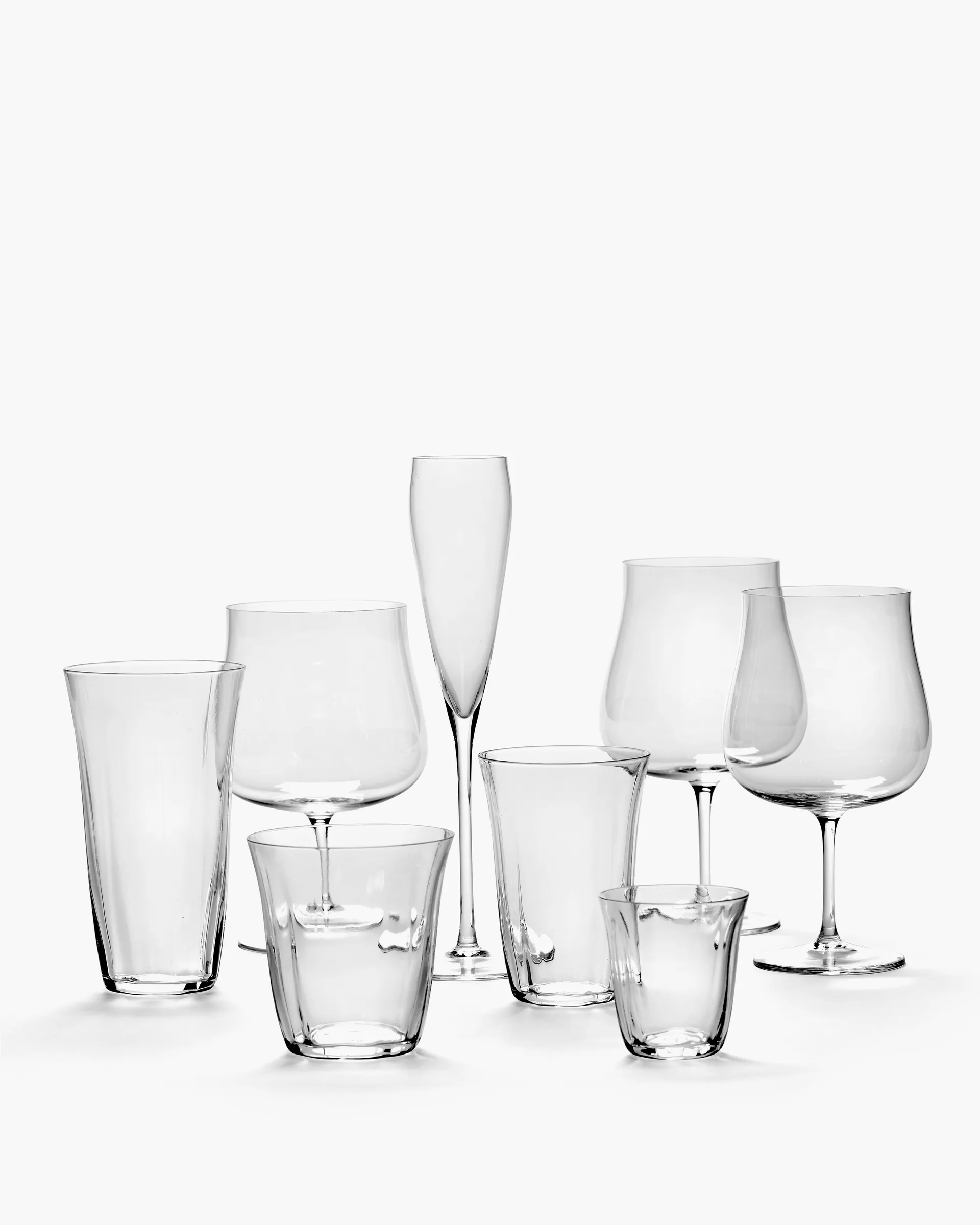 Silhouette longdrink glas 44 cl 4-pack, Clear Serax