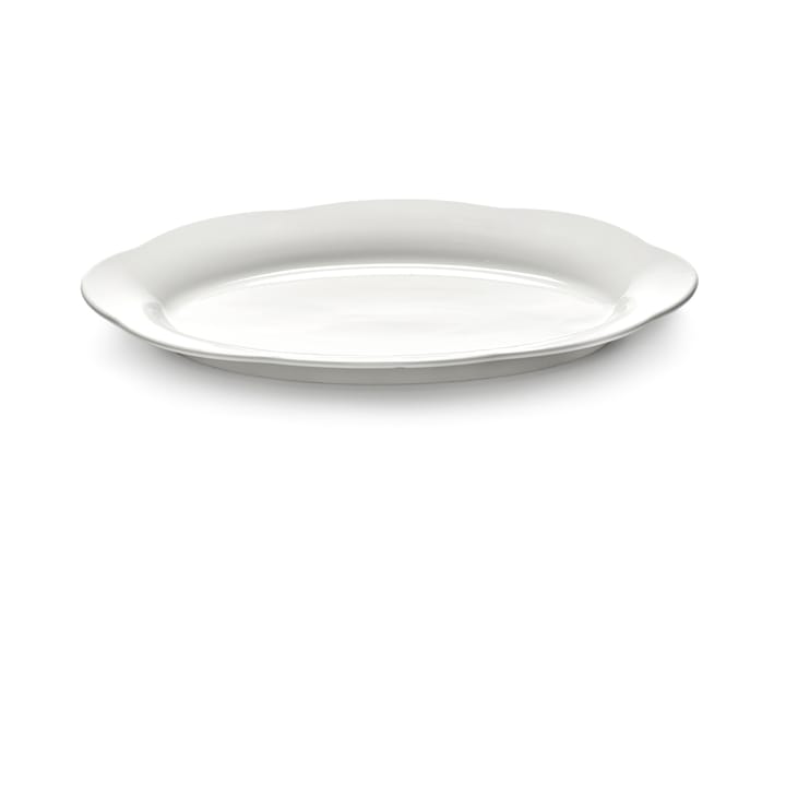Silhouette oval djup tallrik L 21x30 cm - White - Serax