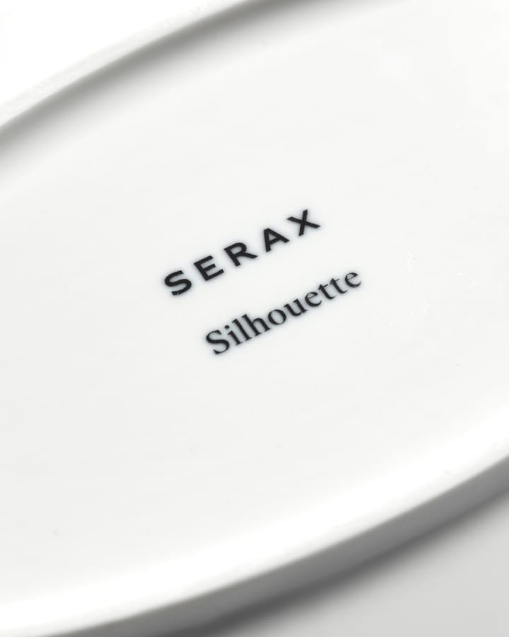 Silhouette oval djup tallrik L 21x30 cm, White Serax