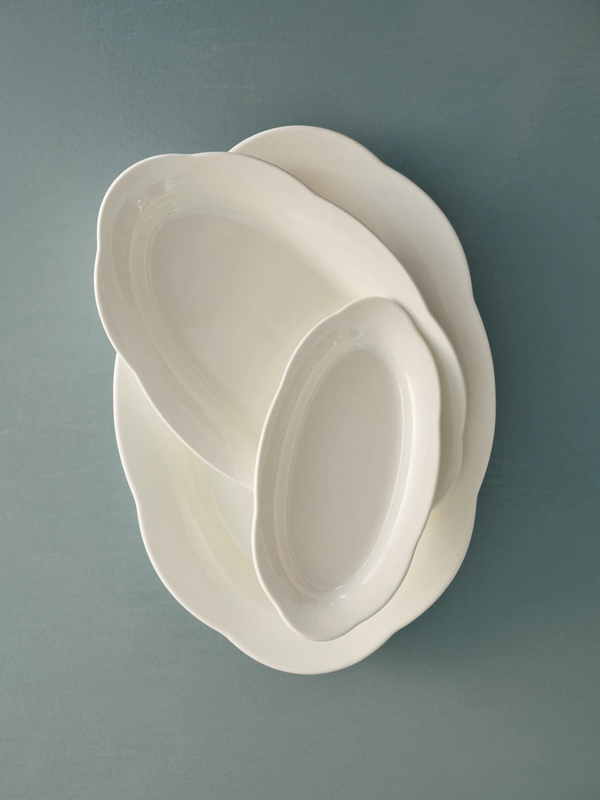 Silhouette oval djup tallrik M 15x24,5 cm 2-pack, White Serax