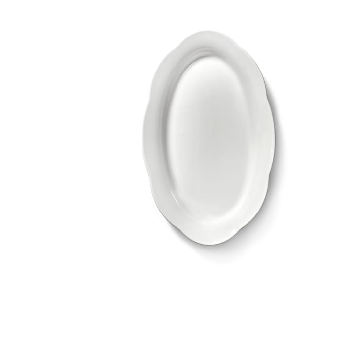 Silhouette oval djup tallrik M 15x24,5 cm, White Serax