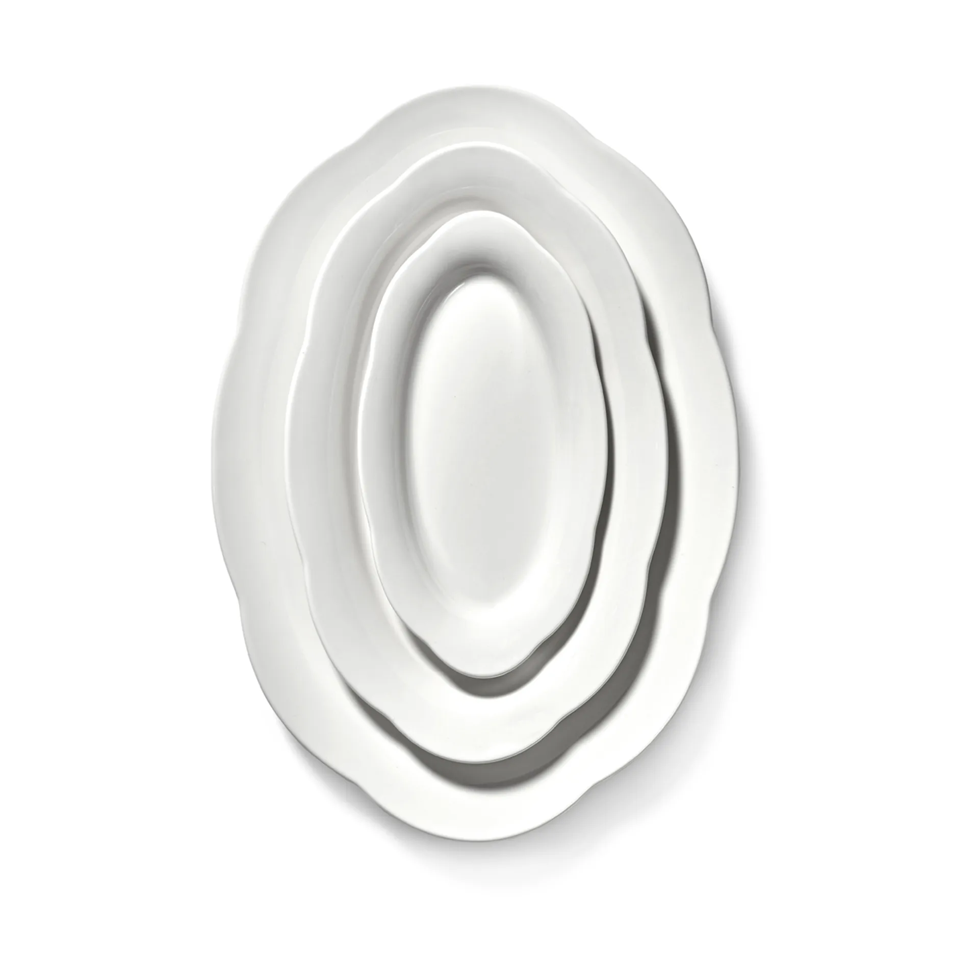 Silhouette oval djup tallrik S 10x18,5 cm 2-pack, White Serax