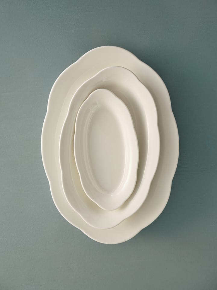 Silhouette oval djup tallrik S 10x18,5 cm, White Serax