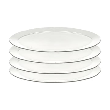 Serax Silhouette oval tallrik L 21×30 cm 4-pack White