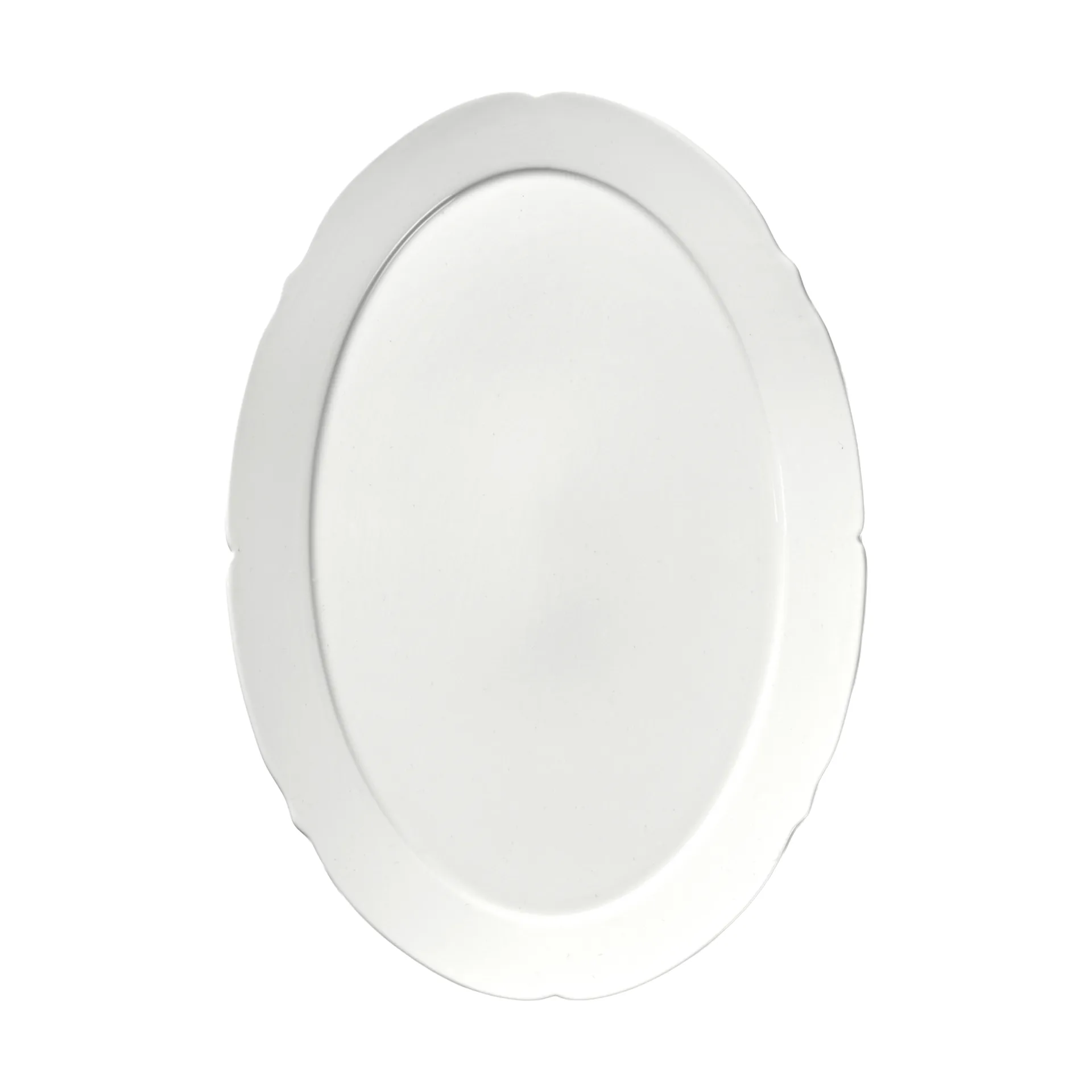 Silhouette oval tallrik L 21x30 cm 4-pack, White Serax