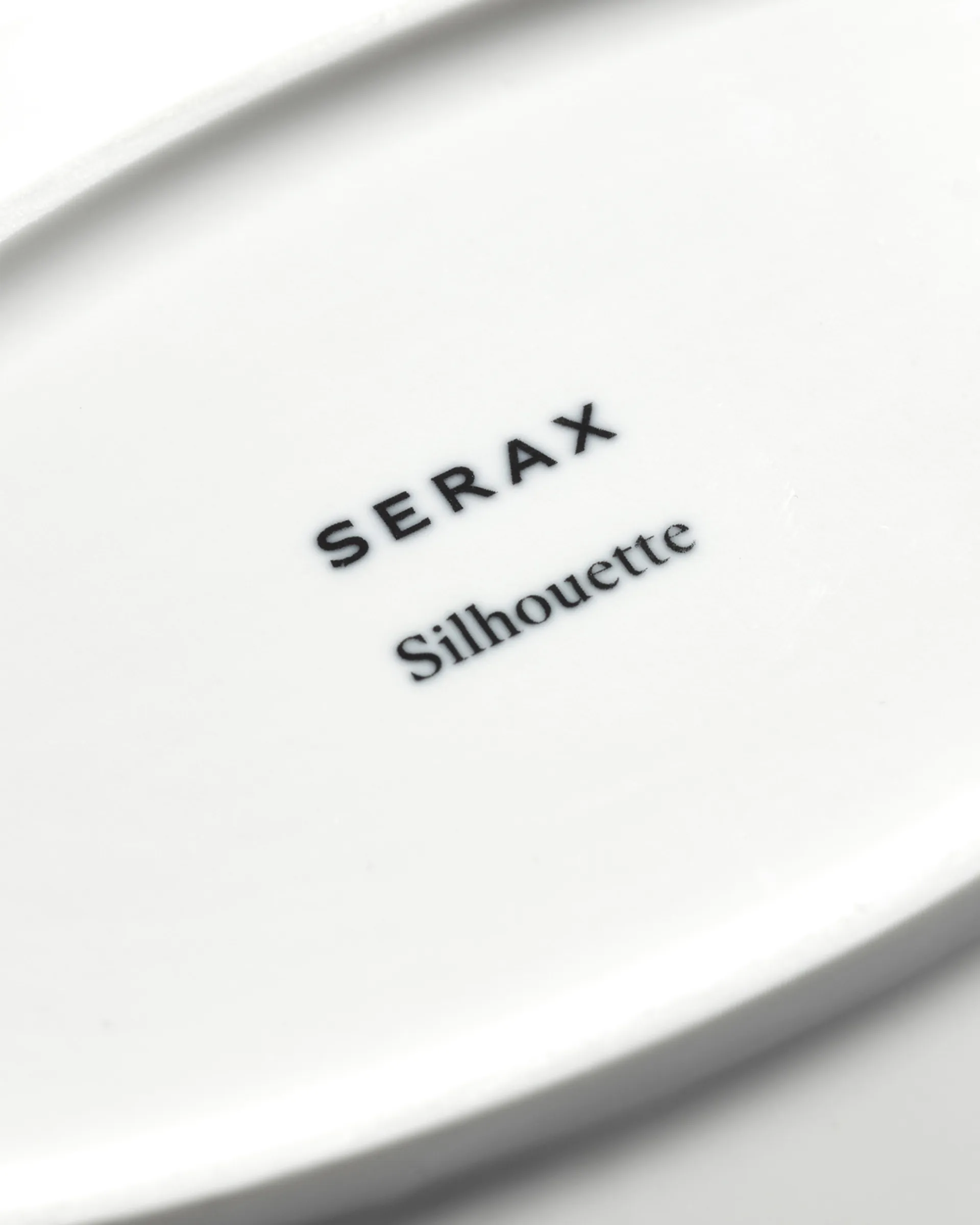 Silhouette oval tallrik L 21x30 cm 4-pack, White Serax