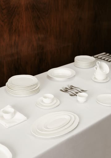 Silhouette oval tallrik L 21x30 cm - White - Serax