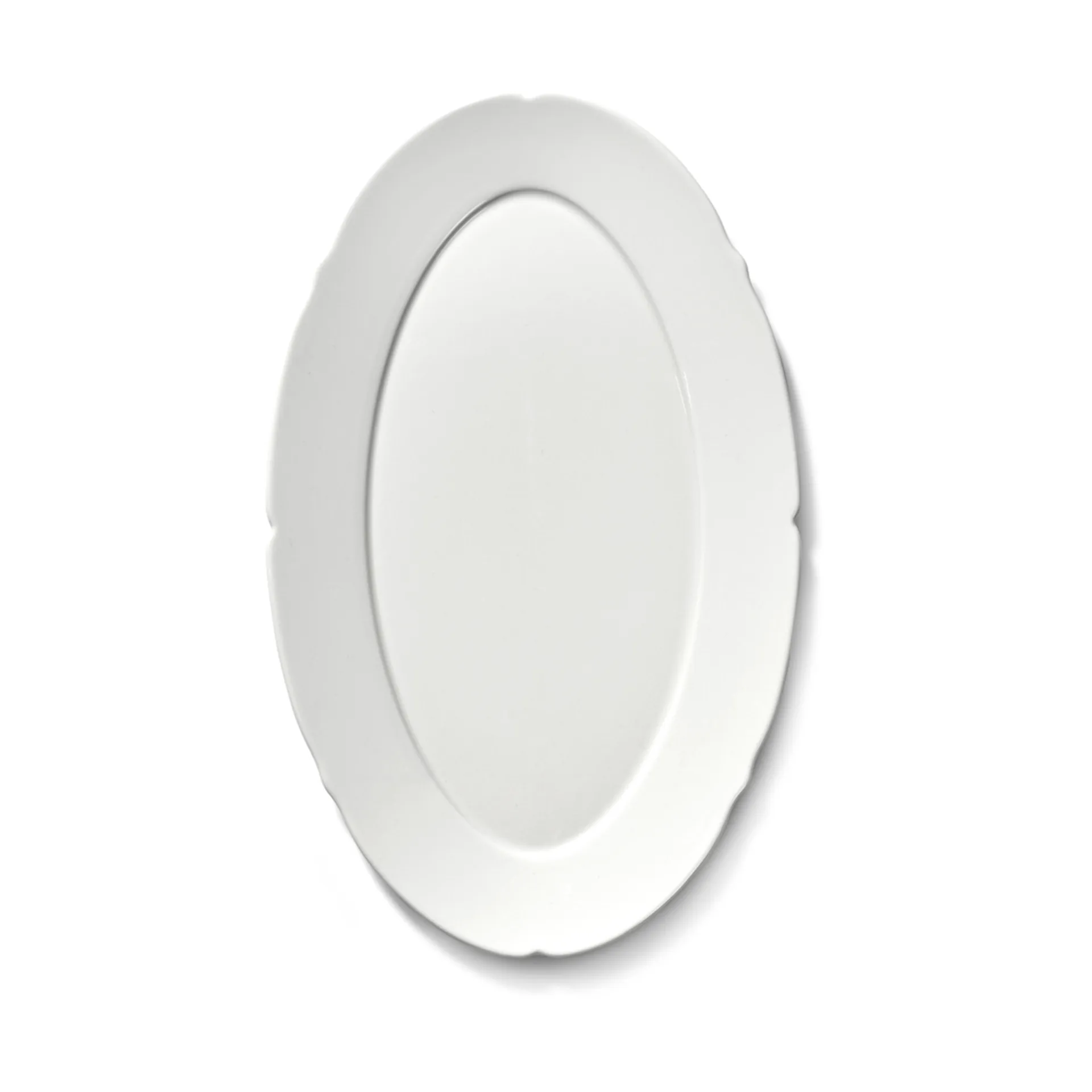 Silhouette oval tallrik M 15x24,5 cm 4-pack, White Serax