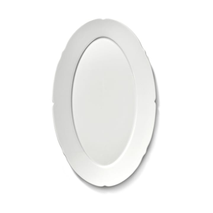 Silhouette oval tallrik M 15x24,5 cm, White Serax
