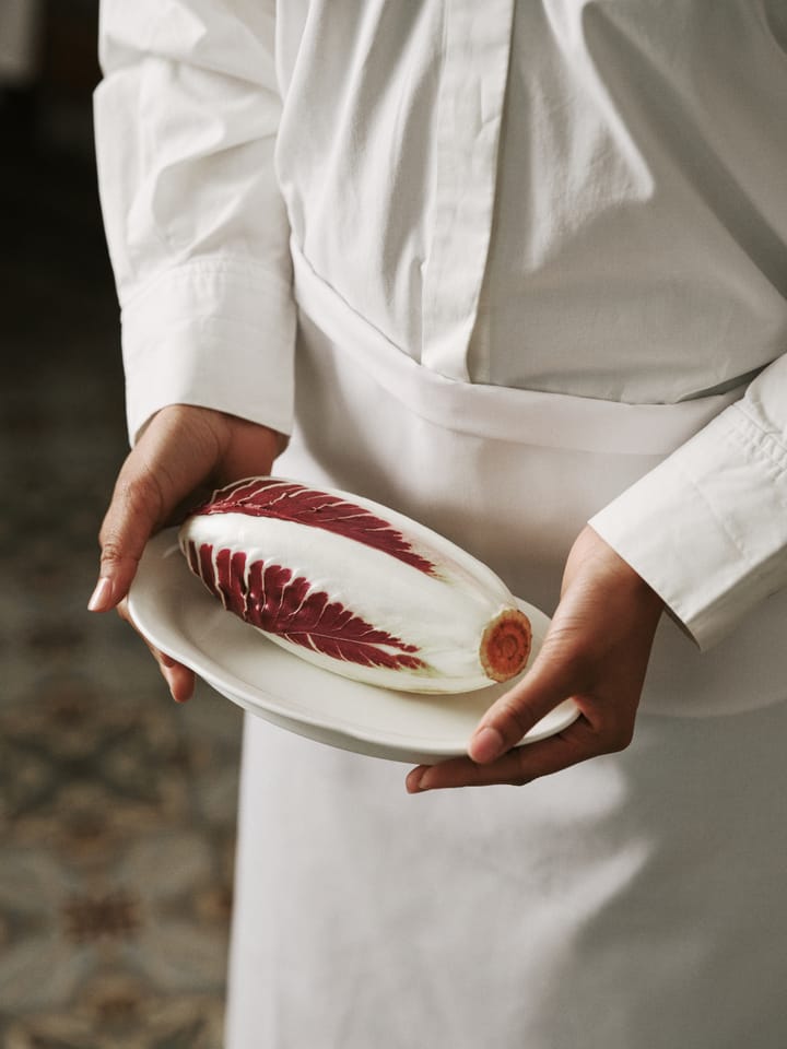 Silhouette oval tallrik M 15x24,5 cm, White Serax