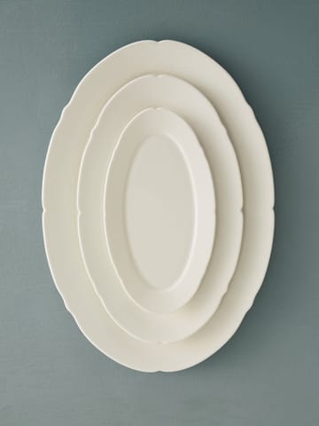 Silhouette oval tallrik M 15x24,5 cm - White - Serax