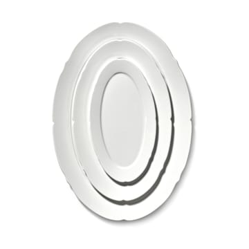 Silhouette oval tallrik M 15x24,5 cm - White - Serax
